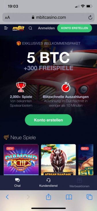 mbit casino app